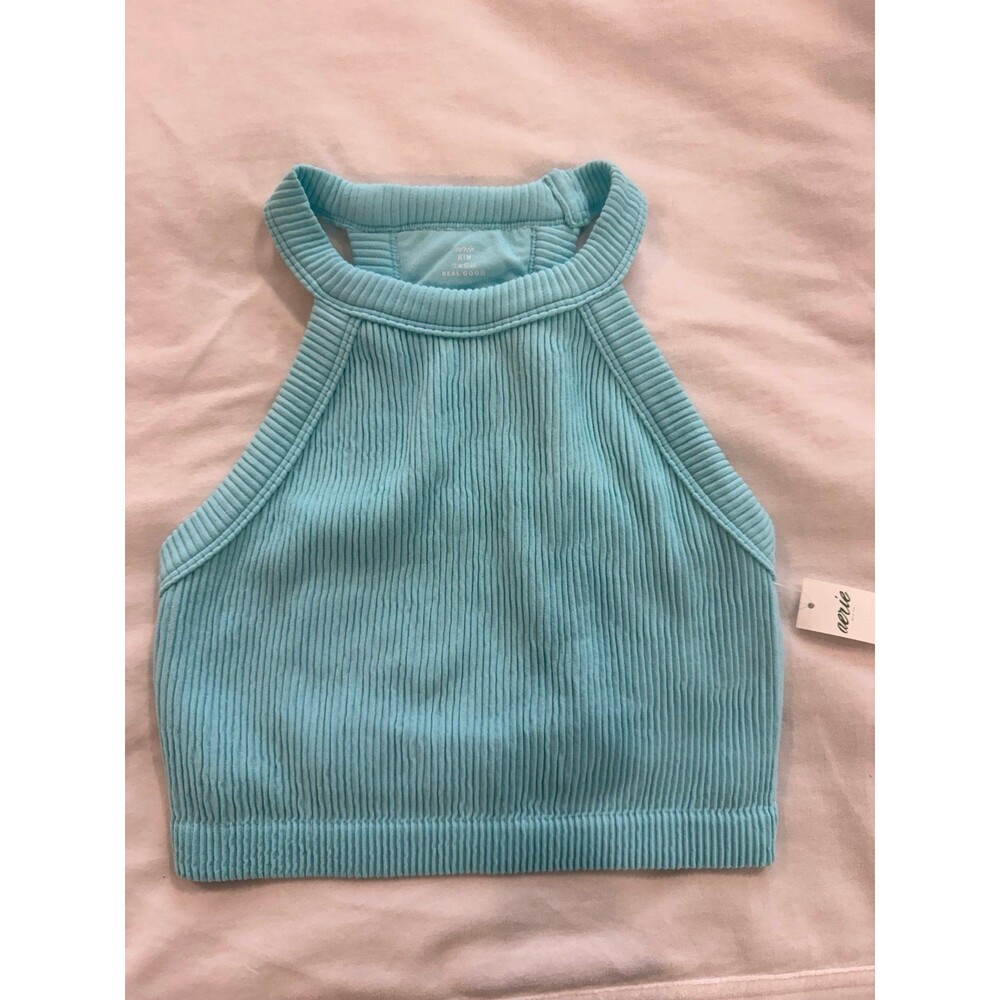 Aerie Ribbed cropped Athletic Tank Top